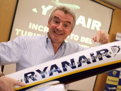 Michael O&#039;Leary, presidente de Ryanair, en mayo en Madrid.