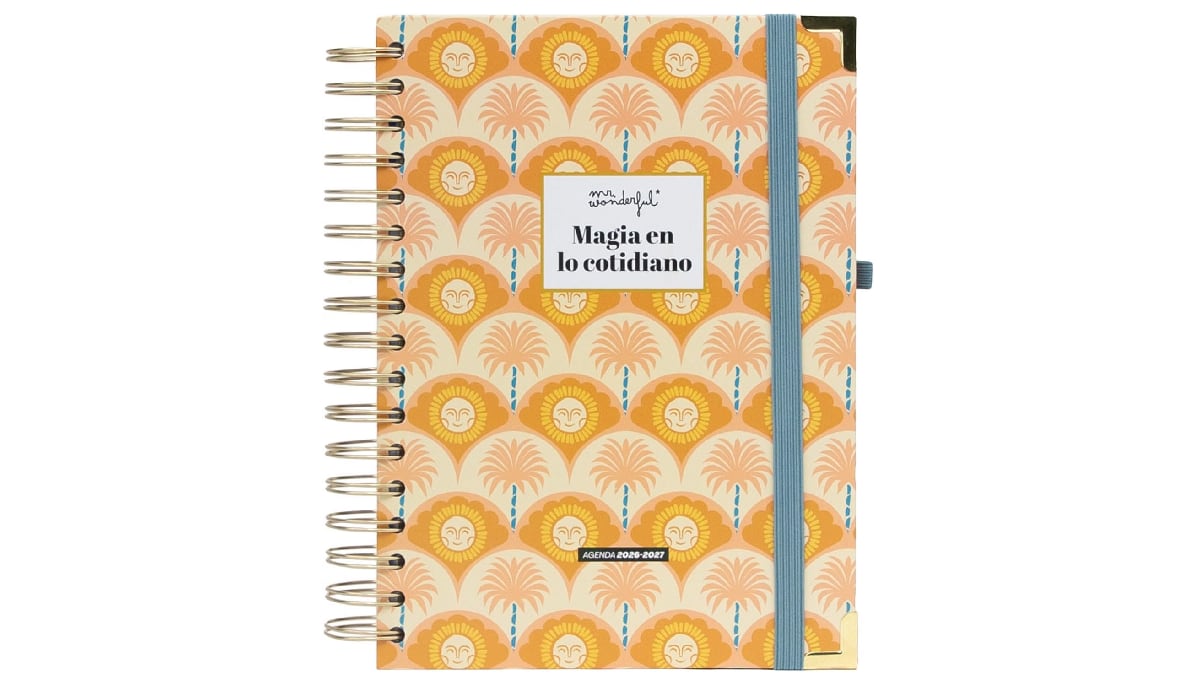 Agenda escolar con 2026-2027, de Mr. Wonderful.