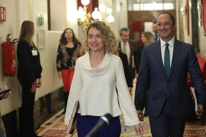 La presidenta del Congreso, Meritxell Batet, en este martes en la Cámara baja.