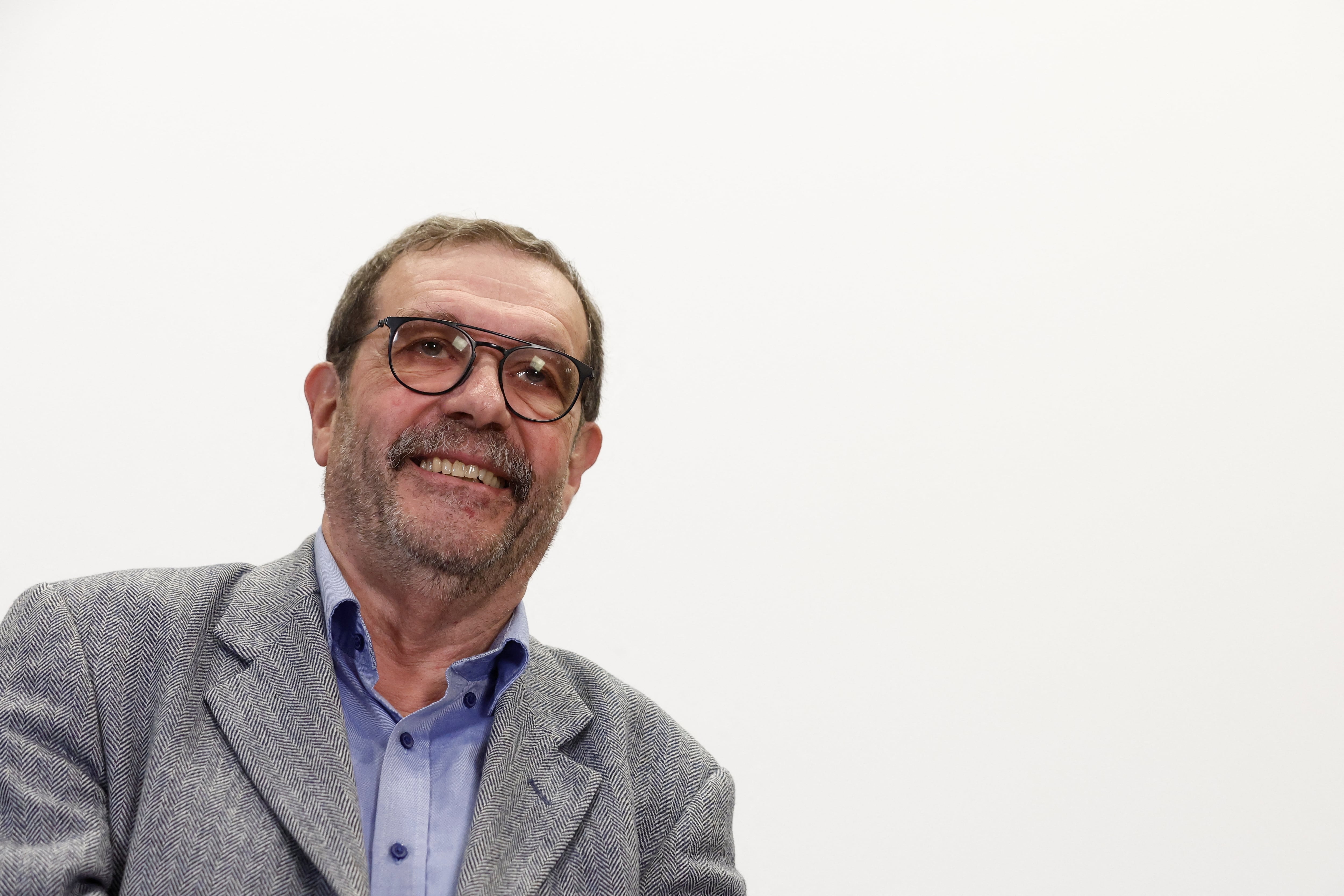 Alain Aspect, en una charla que dio en Palaiseau (Francia), el día que le dieron el Nobel, en 2022.