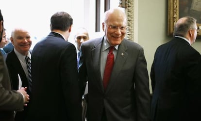 El senador Patrick Leahy, el l&iacute;der de la delegaci&oacute;n del Congreso de EE UU que ha viajado a Cuba. 