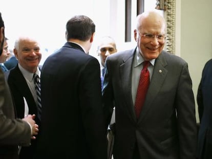 El senador Patrick Leahy, el l&iacute;der de la delegaci&oacute;n del Congreso de EE UU que ha viajado a Cuba. 