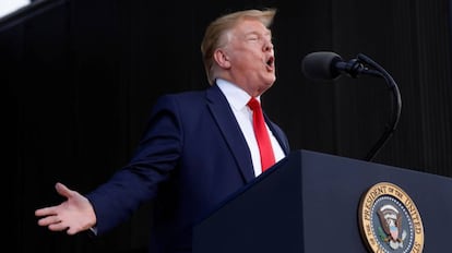 El presidente de EE UU, Donald Trump, en Florida, el pasado 8 de mayo.