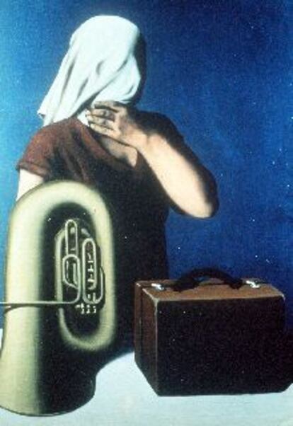 <i>La historia central</i>, obra de René Magritte.