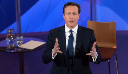 Cameron, en un programa de preguntas del p&uacute;blico de la BBC.