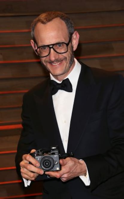 El fotógrafo Terry Richardson, en la fiesta organizada por 'Vanity Fair' tras la gala de los Oscar 2014.