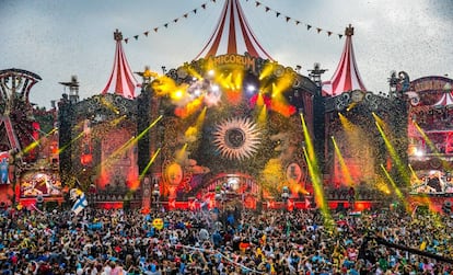 El escenario principal de Tomorrowland 2017.