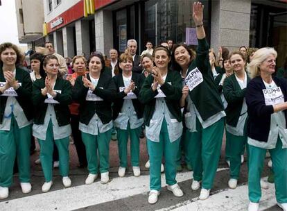 Manifestación contra el cierre de Delphi