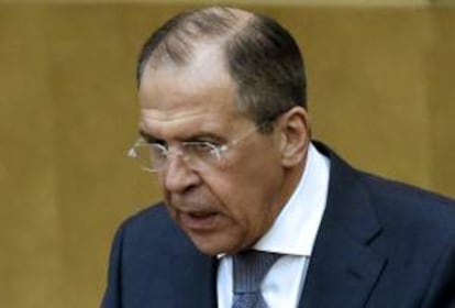La portavoz respondió así a las declaraciones del ministro de Exteriores ruso, Serguéi Lavrov (imagen), quien hoy aseguró que la posibilidad de que Rusia deje de formar parte del G8 tras la anexión de la república autónoma ucraniana de Crimea no es "un gran problema".