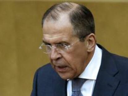 La portavoz respondió así a las declaraciones del ministro de Exteriores ruso, Serguéi Lavrov (imagen), quien hoy aseguró que la posibilidad de que Rusia deje de formar parte del G8 tras la anexión de la república autónoma ucraniana de Crimea no es "un gran problema".