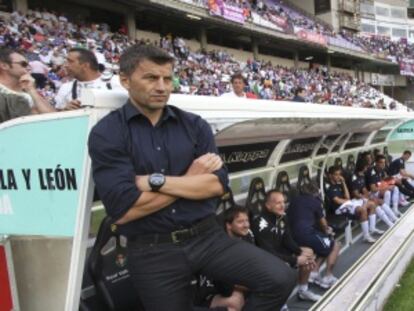 Djukic, en un partido con el Valladolid.