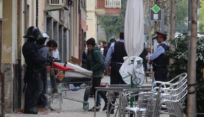 Los Mossos desalojan 'La Benaventurada'