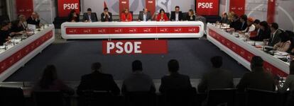 Primera reunión de 2013 de la Comisión Ejecutiva Federal del PSOE.