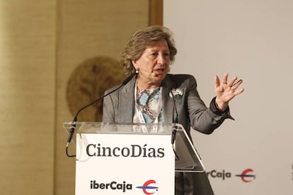 Pilar González de Frutos, presidenta de la Asociación Empresarial del Seguro, UNESPA.