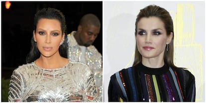 Kim Kardashian y Doña Letizia.