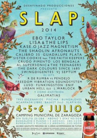 Cartel del Slap Festival 2014.