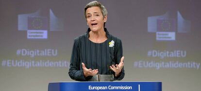 La vicepresidenta del Ejecutivo comunitario y responsable de Competencia, Margrethe Vestager. 