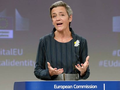 La vicepresidenta del Ejecutivo comunitario y responsable de Competencia, Margrethe Vestager. 