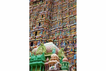 El templo de Meenakshi Sundereshwara, en la ciudad india de Madurai.
