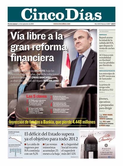 2012. Vía libre a la reforma financiera.