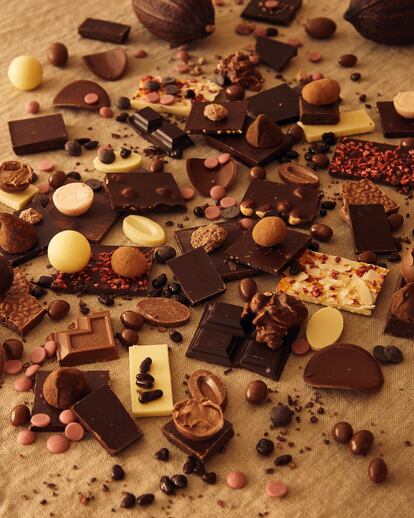 Chocolate variado, un ingrediente que puede dar chispa a recetas tanto dulces como saladas.