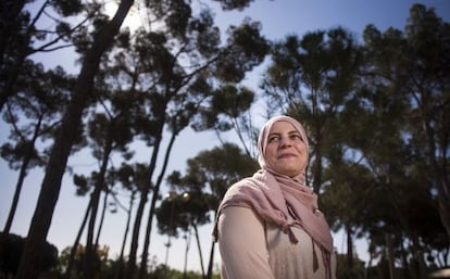 Fatima Taleb, the first Muslim councilor in the Catalan city of Badalona.