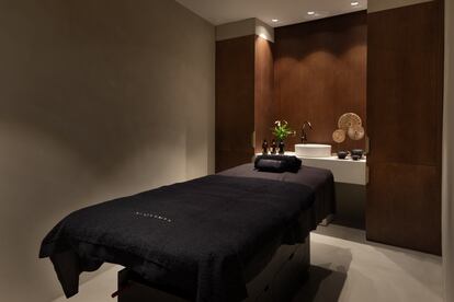 Una de las cabinas de masaje del Elysium Luxury Wellness Spa, en el hotel JW Marriot.