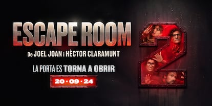 Cartel promocional del espectáculo 'Escape room 2', en el Teatre Condal a partir del 20 de septiembre.