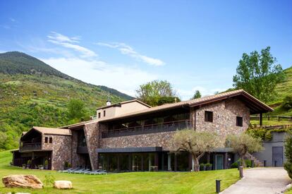 Exterior del hotel Resguard dels Vents, en Girona.