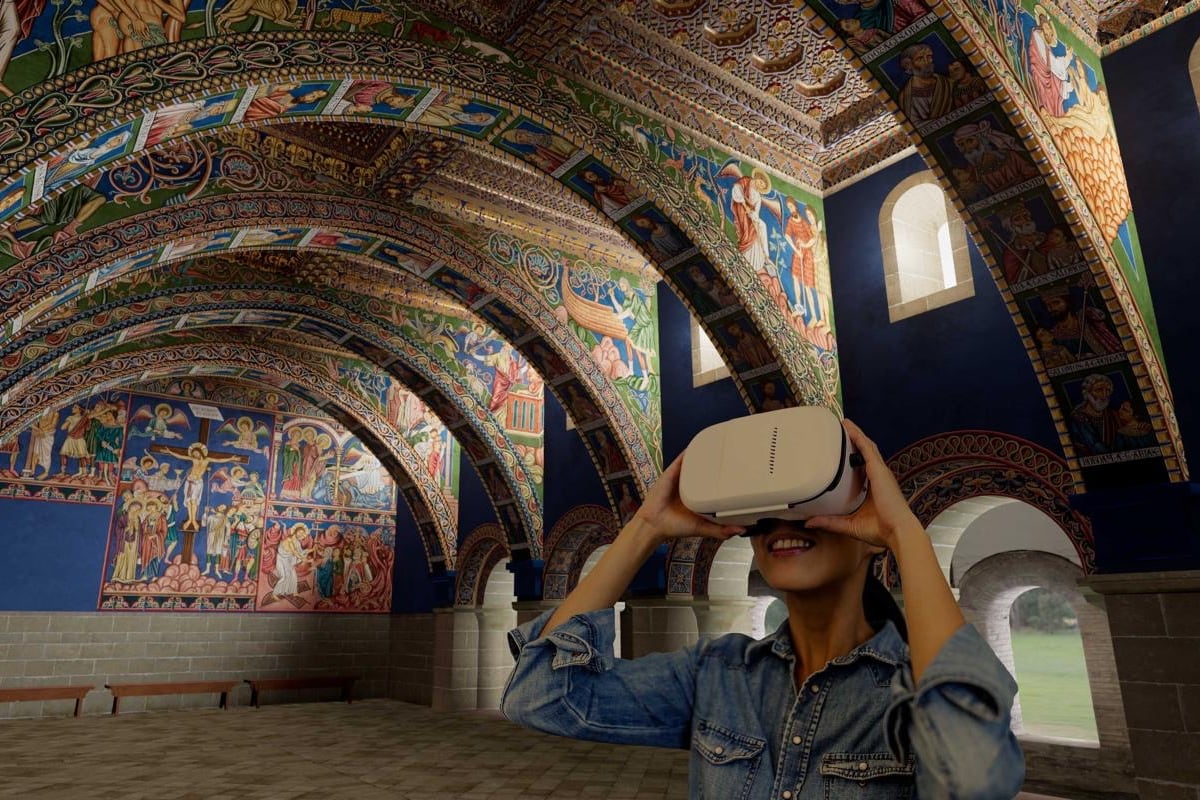 Viaje a la Sijena medieval con gafas 3D: cuando la realidad virtual explica mejor las pinturas que los restos conservados