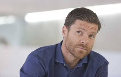 Xabi Alonso, en un momentode la entrevista.