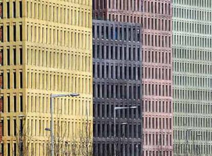 Edificios de la Ciudad de la Justicia, construidos en los solares que ocupaban los cuarteles de Lepanto.