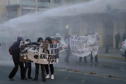 Manifestaci&oacute;n de mapuches el pasado octubre en Concepci&oacute;n. 