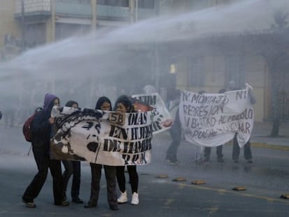 Manifestaci&oacute;n de mapuches el pasado octubre en Concepci&oacute;n. 