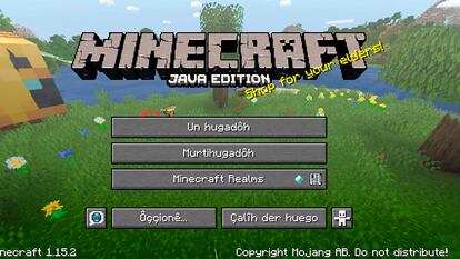 “Çalîh der huego”: versión en andaluz del popular videojuego Minecraft.