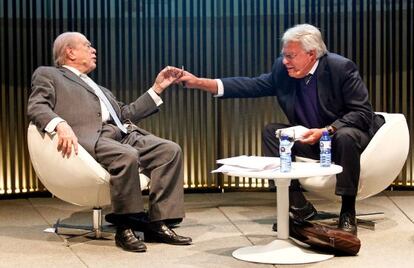 Jordi Pujol y Felipe González, en un momento de la conversación.