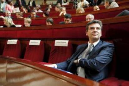 El ministro francés de Reconstrucción Productiva, Arnaud Montebourg. EFE/Archivo