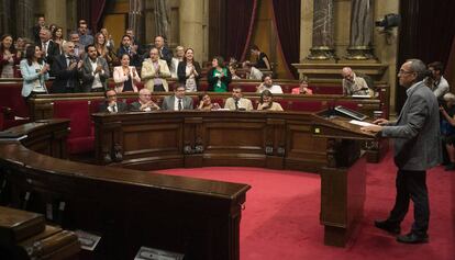 Joan Coscubiela, al Parlament.