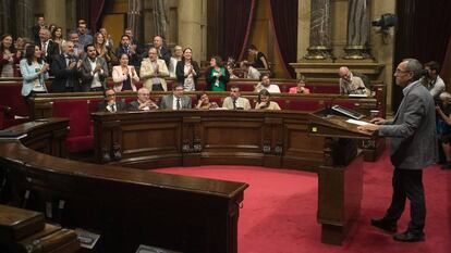 Joan Coscubiela, al Parlament.