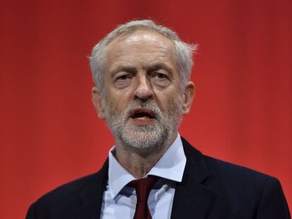 Jeremy Corbin, durante el congreso del Partido Laborista en Brighton