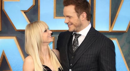 Anna Faris y Chris Pratt, el pasado abril en Londres.