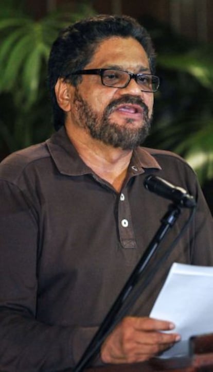 El líder de las FARC Iván Márquez, en La Habana.