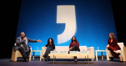 Jesús Ruíz Mantilla, Leila Guerriero, Manuel Jabois y Luz Sánchez Mellado.