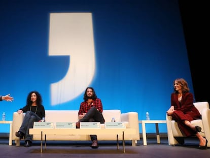 Jesús Ruíz Mantilla, Leila Guerriero, Manuel Jabois y Luz Sánchez Mellado.