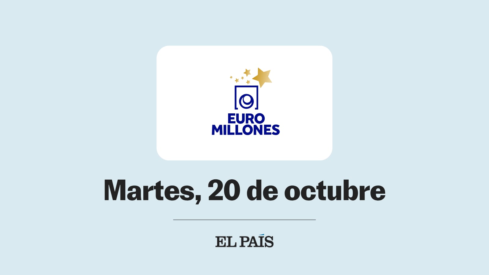 Euromillones: comprobar sorteo del martes 20 de octubre