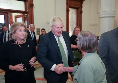 Boris Johnson visita este martes el Senado de Texas (EEUU), en la capital del estado, Austin