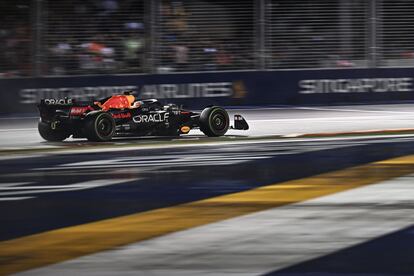 Max Verstappen durante el Gran Premio de Singapur este domingo.