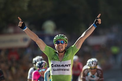 Degenkolb celebra un triunfo de etapa.