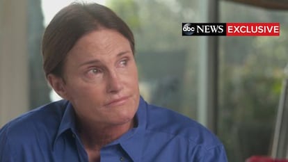 Bruce Jenner durante la entrevista con Diane Sawyer.