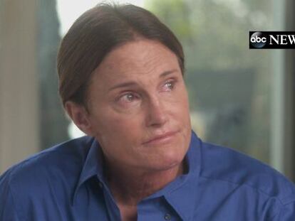 Bruce Jenner durante la entrevista con Diane Sawyer.